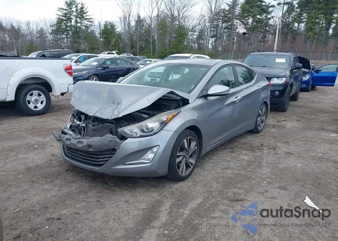 2014 Hyundai Elantra Limited from USA, damaged, VIN KMHDH4AE3EU074374